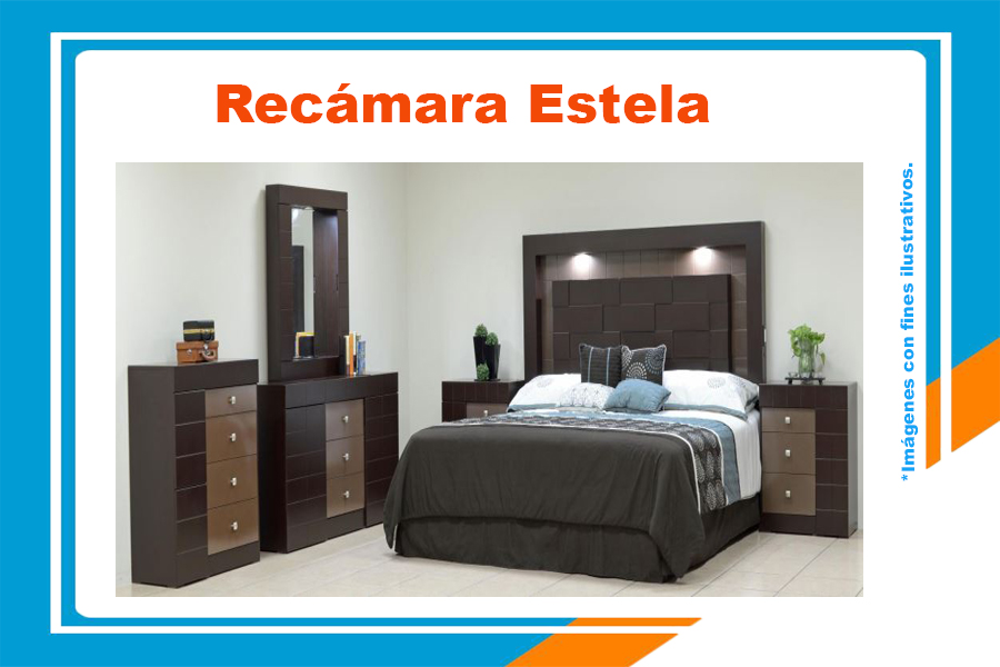 Recámara Estela, Muebles Sinai El Ahorron de Distribuidora Gabriela